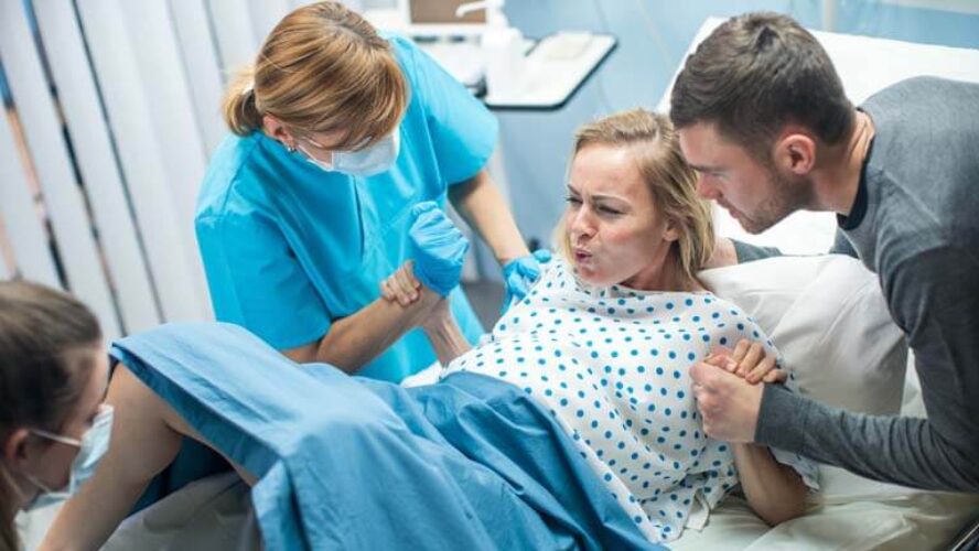 Persen tijdens de bevalling