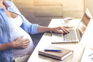 zwangerschap laptop
