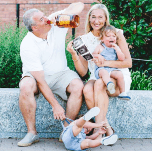 Zwangerschapsaankondiging opa en oma