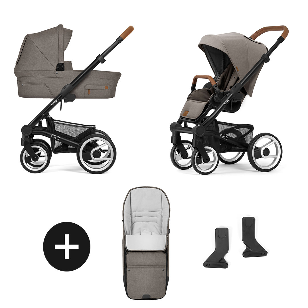 Mutsy Nio North Kinderwagen - Black Frame - Sand | Zwanger en nu