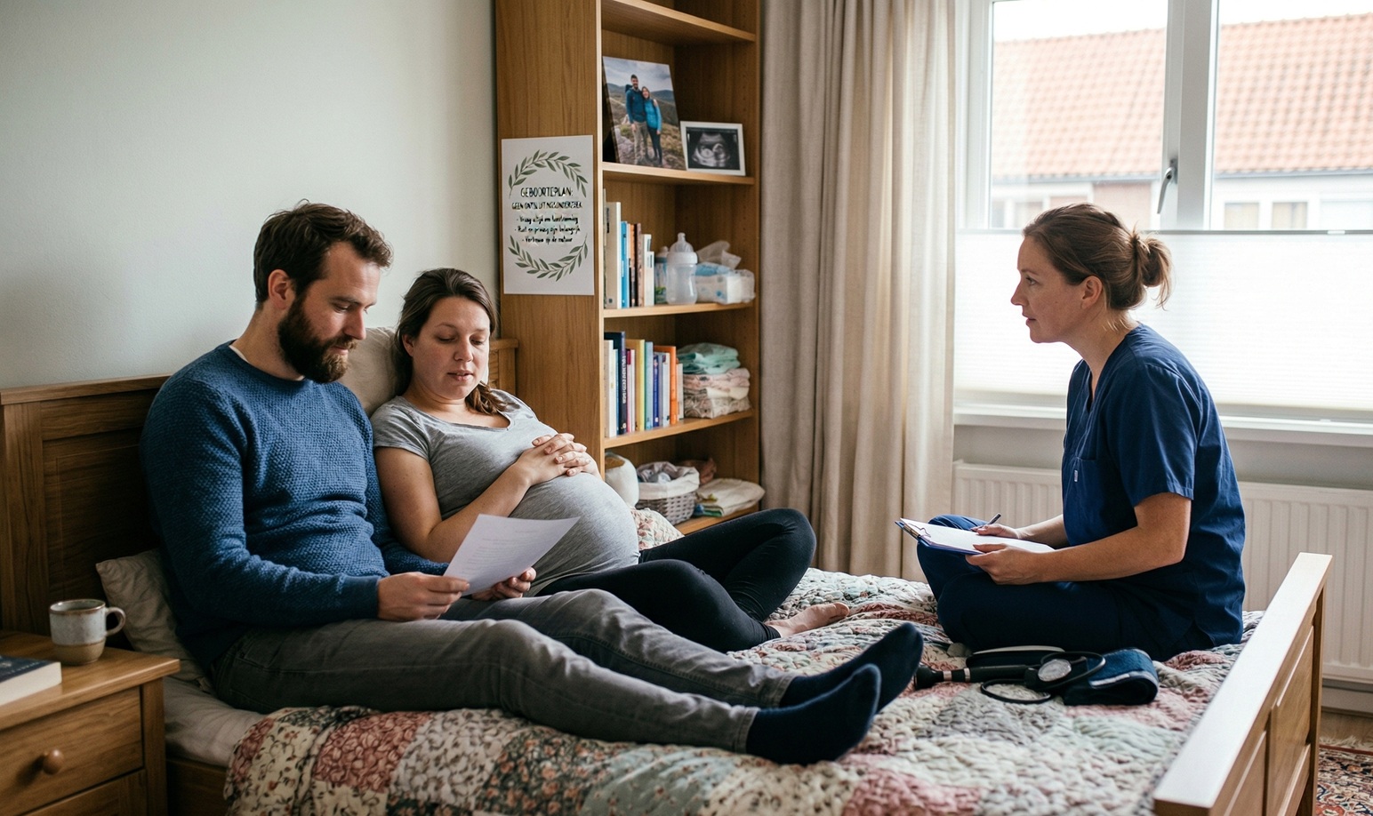 overleg zwangere en verloskundige