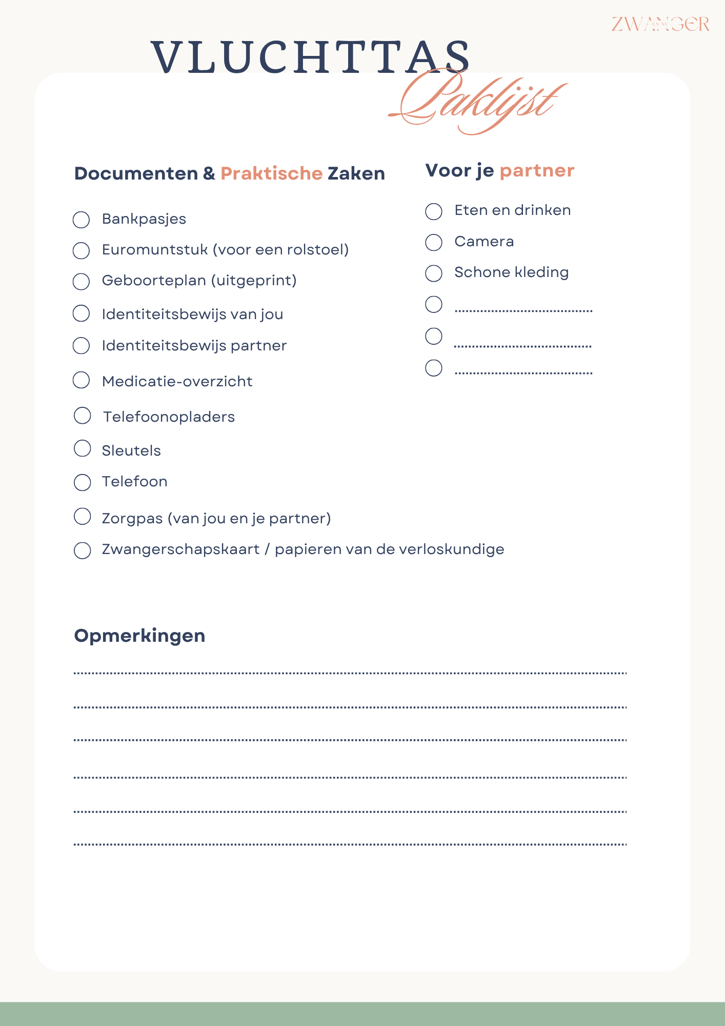 vluchttas paklijst (1)